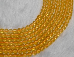 Perles rondes en pierre précieuse naturelle de qualité supérieure, citrine teinte, 8 mm, en vrac, Anshul Impex, prix de gros - Product Image 4
