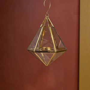 Black with <b>Gold</b> Handle <b>Lantern</b> best design for Wedding Home decorative Hotel Restaurant office High Quality Hand made india - Product Image 3