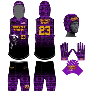 Uniforme de football américain personnalisé Observex Sports, tissu respirant anti-UV, anti-humidité, séchage rapide, unisexe adulte - Product Image 5