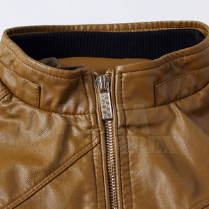 Venta caliente Hombres Ropa Chaqueta de cuero Nueva moda Hombres Chaqueta de cuero a prueba de viento - Product Image 3