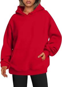 Design personnalisé femmes survêtement épais hiver 100% coton polaire OEM Service doux à la mode coupe ample décontracté - Product Image 3