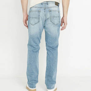 Jean pour homme OEM – Confortable, élégant, taille mi-haute, coupe droite, qualité supérieure, 100 % polyester, respirant, séchage rapide - Product Image 2