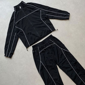 OEM survêtement coupe-vent en nylon de haute qualité personnalisé logo de broderie imprimé pour l'hiver avec passepoil réfléchissant - Product Image 2