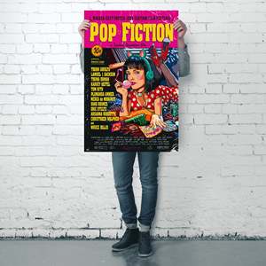 Modern Pop Fiction <b>Poster</b> Stylish Wall Decor Made of Paper - Product Image 4