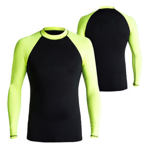 Rashguard pour homme de haute qualité, respirant, à séchage rapide, confortable, en vente, manches longues, uni, en gros, sublimé, en élasthanne/coton - Product Image 1