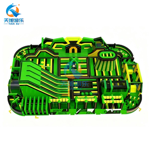 Nouveauté : parc d'aventure gonflable personnalisé pour adultes, château gonflable avec toboggan, parcours d'obstacles, Fun City pour enfants, événement en plein air - Product Image 1