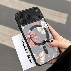 เคสโทรศัพท์แม่เหล็ก ลายดอกไม้ สำหรับ iPhone 11 ถึง 17 Pro Max  วัสดุ TPU นิ่ม สีขาว ดีไซน์ดอกไม้  เคสแบบ unisex - Product Image 4