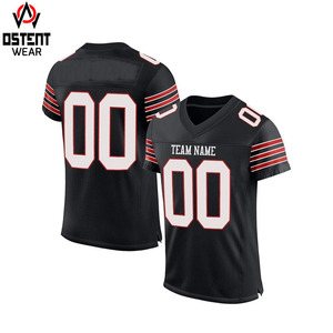 Maillot de football américain sur mesure en gros, haute qualité, 100 % polyester, respirant, séchage rapide, impression par sublimation, service OEM - Product Image 2