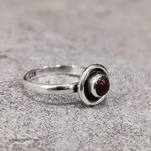 Anillo de Mujer con Piedra Natural de Ojo de Tigre, Piedra de Nacimiento de Junio, Diseño Bohemio, Joyería Hecha a Mano, Plata de Ley 925 - Product Image 5