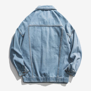 Stylish <b>Men's</b> Trendy Denim Jacket New Design Custom Fashionable <b>Jean</b> Outerwear with Embroidered Technics - Product Image 2