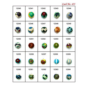 Perles en céramique fabriquées en Inde, perles uniques faites à la main, parfaites pour la création de bijoux, projets élégants au meilleur prix de gros - Product Image 1