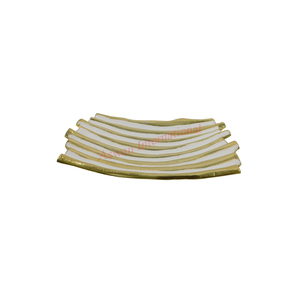 Mid Century Modern Design Polished Brass and <b>White</b> Metal Flower Bowl Eco-Friendly Customizable <b>Kitchen</b> <b>Accessories</b> - Product Image 5