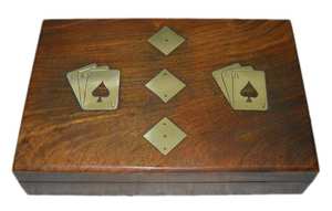 Artículo decorativo Caja de madera Diseño antiguo Mini Cofre del Tesoro Caja de madera Embalaje de lujo de alta calidad Madera de pino Hecho a mano Hogar - Product Image 3