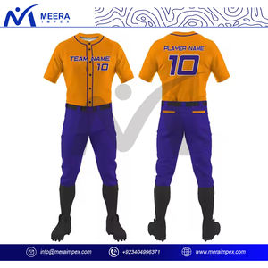 Vêtements de sport personnalisés pour hommes, uniforme de baseball à séchage rapide, pantalon en jersey respirant OEM, vente en gros, imprimé par sublimation, grande taille - Product Image 2