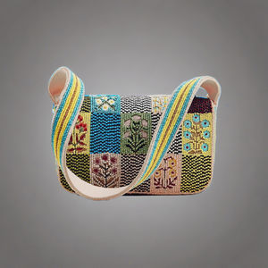 Handmade Bohemian Style Floral Beaded <b>Purse</b> Durable Eco-Friendly Evening Gift with Colorful Flower Embroidery Durable Stylish - Product Image 5