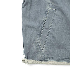 Veste personnalisée de couleur grise de couleurs contrastées pour hommes Veste coupe-vent tendance de service OEM pour l'hiver - Product Image 4