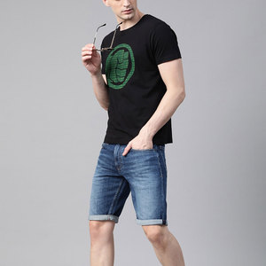 เสื้อยืดเปล่าผ้าถักโพลีเอสเตอร์/คอตตอน 220gsm ราคาโรงงาน พิมพ์โลโก้ตามสั่ง เป็นมิตรกับสิ่งแวดล้อม ระบายอากาศได้ดี เสื้อลำลองผู้ชาย - Product Image 4