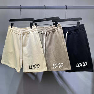 กางเกงขาสั้นลำลองผ้าฝ้ายสำหรับออกกำลังกาย วิ่ง เล่นกีฬา ระบายอากาศ ยืดหยุ่น ไม่ยับ เอวสูง ทรงพื้นฐาน สไตล์อเมริกัน สำหรับฤดูร้อน - Product Image 1