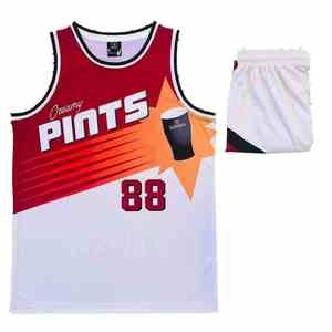 Maillot rose de sport respirant haute Performance pour hommes et femmes vêtements de sport pour jeunes uniforme d'équipe de basket-ball réversible - Product Image 6