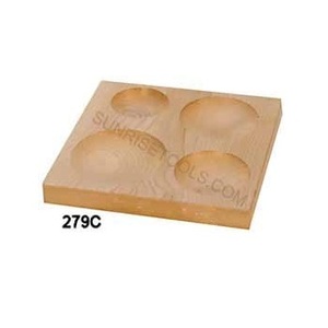 Bloc de façonnage en bois à 4 cavités rondes pour la fabrication de bijoux - SUNTOOLS/STIPL Modèle 279C - Product Image 2