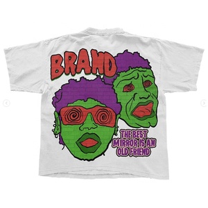 Vente en gros de t-shirts streetwear à logo personnalisé unisexe à bas prix t-shirts imprimés personnalisés de grande taille service OEM - Product Image 3