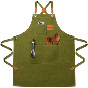 Tablier en toile tendance, anti-salissures et résistant à la saleté, tablier de travail spécifique pour restaurant - Product Image 5