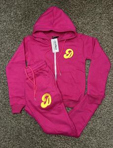 Pantalones de chándal acampanados con diamantes de imitación para hombre de punto de gofres de peso pesado y conjuntos de Sudadera con capucha personalizados 2 piezas Streetwear chándal Jogger Sweatsuit - Product Image 2