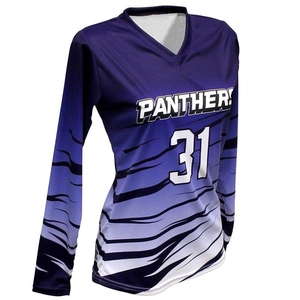 Uniforme de voleibol personalizado para mujer, camisetas deportivas de equipo de manga larga con estampado completo - Product Image 3