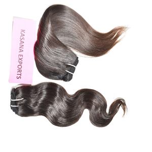 Vente en gros Paquets Cuticules vierges non transformées Alignées Vendeurs indiens Couleur naturelle bon marché machine double trame Cheveux humains - Product Image 3