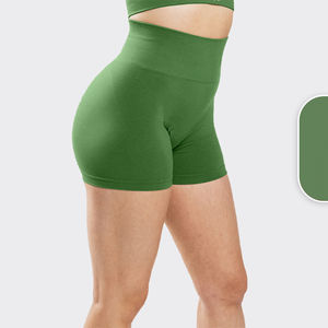 PromotionWomen Girls Elástico Compresión Elástico Color sólido Outdoor Athletic Soft Running Fitness Booty Shorts - Product Image 4