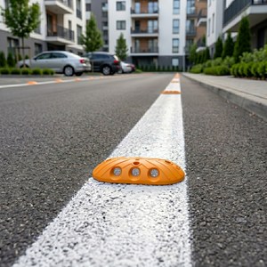 Lot de 10 clous de signalisation routière ovales en plastique ABS et PC blanc avec marqueurs en verre réfléchissants, clous de signalisation routière blancs réfléchissants en PC et ABS - Product Image 2