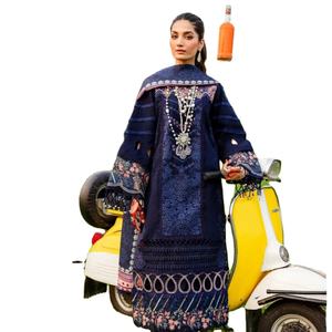 Colección Exclusiva de Trajes Dupatta Mal Mal con Estampado de Diseñador, Kurta de Rayón Pesado Multicolor para Mujer, Venta al por Mayor - Product Image 2