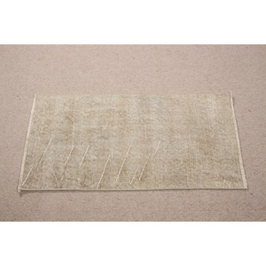 พรมตุรกีขนาด 1.6x3.2 ฟุต พรมขนาดเล็กสไตล์วินเทจ พรมขนสัตว์ลายดอกไม้สีเบจขาว - Product Image 4