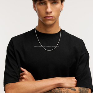 Venta al por mayor de alta calidad de manga corta Vintage 100% algodón Regular Fit lavado ácido transpirable Anti-Shrink camisetas de los hombres - Product Image 3