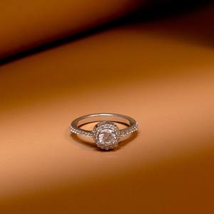 Anillo de compromiso elegante de oro de 14 quilates con diamante cultivado en laboratorio de 1 quilate EF-VS para mujer, certificado, corte brillante redondo, estilo de joyería fina. - Product Image 6