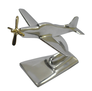 โมเดลเครื่องบินโชว์บนโต๊ะโมเดลเครื่องบินทำจากอะลูมิเนียมชุบด้วยนิกเกิลอุปกรณ์ตกแต่งสินค้าส่งออก - Product Image 5
