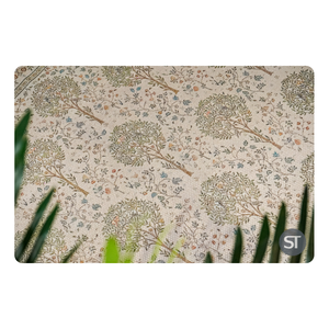 Tapis imprimé élégant 120x180 cm Tapis décoratif doux et durable avec peluche pour chambre à coucher salon bureau maison sol intérieur - Product Image 1