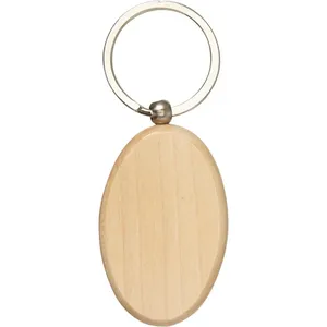 Portachiavi in Legno Personalizzato Katherine e Moschettone, Gadget Promozionali Personalizzabili - Product Image 2