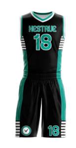 Ensemble de maillot de basket-ball personnalisé avec impression par sublimation, short, vêtements d'équipe, respirant, léger, séchage rapide, 100% polyester - Product Image 2