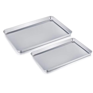 Bandeja de instrumentos de acero inoxidable Bandeja de utilidad quirúrgica médica Bandeja DE SERVICIO DE HOSPITAL reutilizable para uso clínico y de laboratorio - Product Image 1