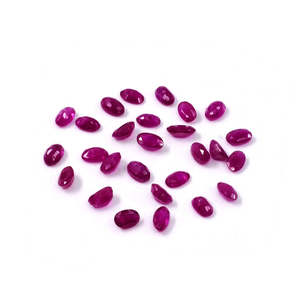 Rubis africain naturel, ovales calibrés 3x5mm 4x6mm, pierres précieuses en vrac, taille brillant, pierre de lune, turquoise, opale, matériau, pierre précieuse rouge - Product Image 4