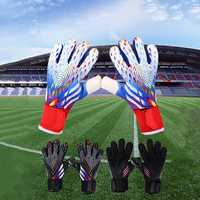 Guantes protectores de dedos de cuero para niños y adultos Guantes de portero de fútbol antideslizantes resistentes Color grueso