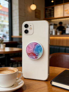 Soporte Adhesivo para Teléfono Móvil con Diamantes Brillantes Color Púrpura Cielo Estrellado Marca DAM, Compatibilidad Universal, Modelo 8434247019693 - Product Image 5