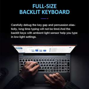 Portátil Empresarial Nuevo de Marca con Cuatro Núcleos, 16 GB de RAM + 512 GB/1 TB SSD + HDD, N5095A, Teclado Retroiluminado, Lector de Huellas Dactilares, Enchufe Estadounidense, Tarjeta Dedicada - Product Image 3