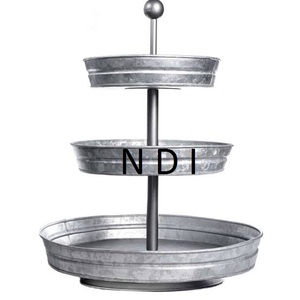 Nuevo Soporte Decorativo para Pasteles y Postres, Galvanizado, de 3 Niveles, para Uso en Hogares y Hoteles - Product Image 1