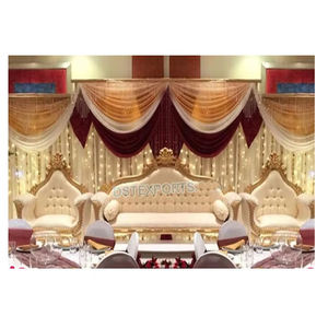 Ideas de Decoración de Conjuntos de Sofás en Tendencia para Esta Temporada de Bodas, Conjunto de Sofás Blancos Estilo Boda Real, Conjunto de Sofás Dorados y Plateados de Lujo, Australia - Product Image 2