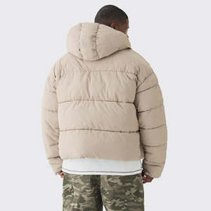 Veste matelassée vintage safari pour homme, personnalisée, fine, imperméable, col montant, logo frontal, doublure en soie pour une utilisation en extérieur - Product Image 3