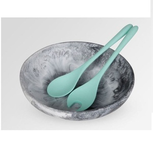 Bol à salade en résine polie de qualité supérieure - Couleurs et tailles personnalisées, qualité alimentaire, écologique, durable, pour les fêtes - Product Image 1