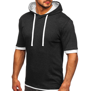 New Style Customized Logo Hooded <b>T</b>-<b>Shirts</b> Casual Wear Best Price <b>Men</b> Hooded Wholesale Rate Hooded <b>Men's</b> <b>T</b>-<b>shirts</b> - Product Image 3