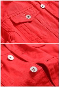 Chaqueta Vaquera para Hombre, Chaqueta Informal con Botones Delanteros para Usar en la Calle y para el Estilo de Vida - Product Image 5